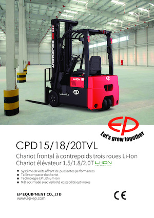 Elektrische vorkheftrucks EP CPD20TVL