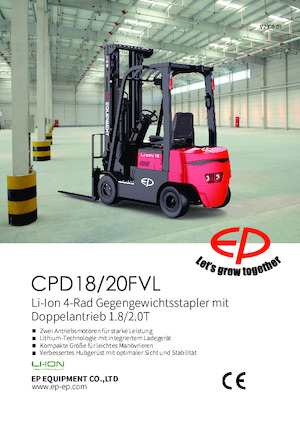 Elektrische vorkheftrucks EP CPD18FVL