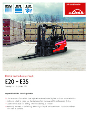 Elektrische vorkheftrucks Linde E30/600HL