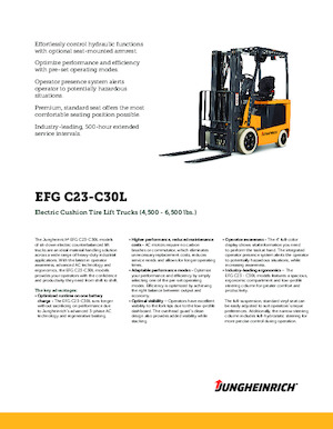 Elektrische vorkheftrucks Jungheinrich EFG C25E