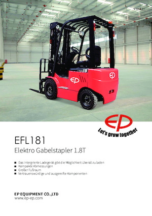 Elektrische vorkheftrucks EP EFL181