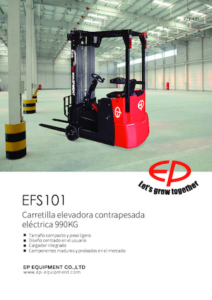 Elektrische vorkheftrucks EP EFS101