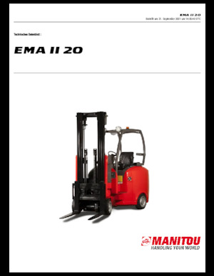 Elektrische vorkheftrucks Manitou EMA II 20