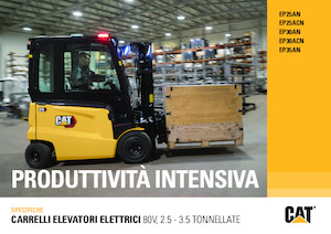 Elektrische vorkheftrucks Caterpillar EP25ACN