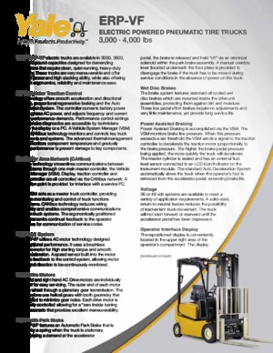 Elektrische vorkheftrucks Yale ERP035VF