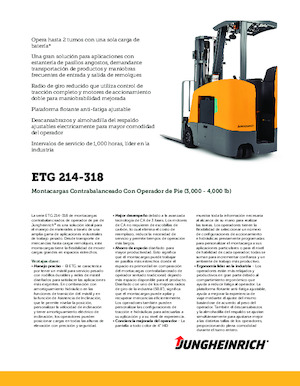 Elektrische vorkheftrucks Jungheinrich ETG 214