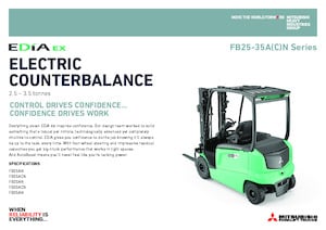 Elektrische vorkheftrucks Mitsubishi FB30ACN  