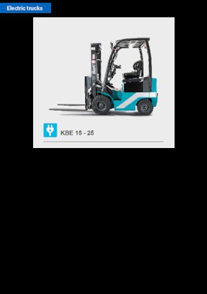 Elektrische vorkheftrucks Baoli KBE 15