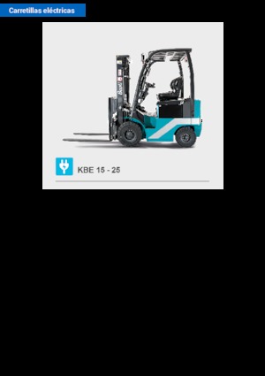 Elektrische vorkheftrucks Baoli KBE 18
