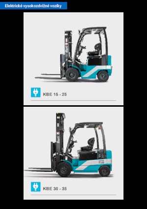 Elektrische vorkheftrucks Baoli KBE 30