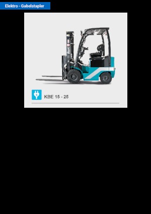 Elektrische vorkheftrucks Baoli KBE 25