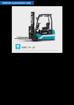 Elektrische vorkheftrucks Baoli KBET 15