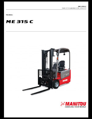 Elektrische vorkheftrucks Manitou ME 315 C