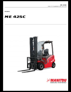 Elektrische vorkheftrucks Manitou ME 425 C