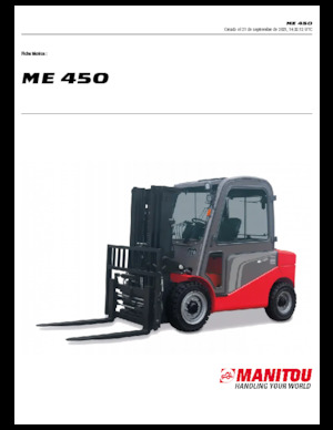 Elektrische vorkheftrucks Manitou ME 450