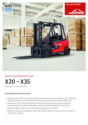 Elektrische vorkheftrucks Linde X25