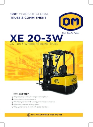 Elektrische vorkheftrucks OM XE20 3W