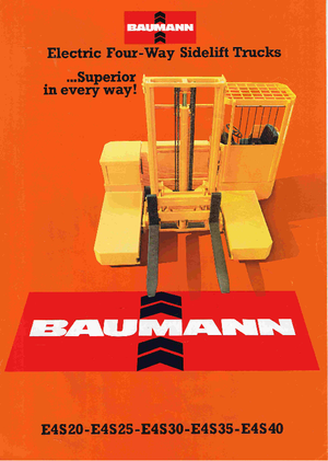 Elektrische Multidirectionele Vorkheftrucks Baumann E4S 35/08/33