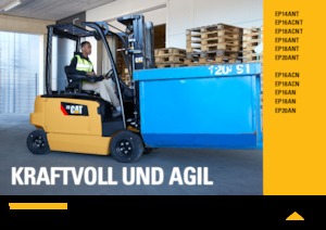 Elektrische vorkheftrucks Caterpillar EP16AN