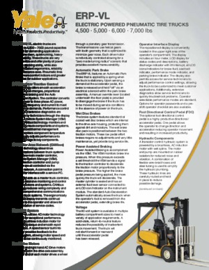 Elektrische vorkheftrucks Yale ERP060VL