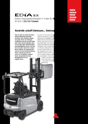 Elektrische vorkheftrucks Mitsubishi FB25CN