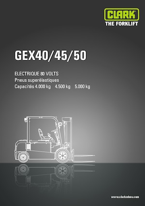 Elektrische vorkheftrucks Clark GEX 40