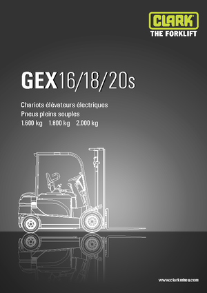 Elektrische vorkheftrucks Clark GEX18