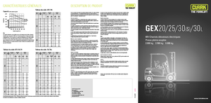 Elektrische vorkheftrucks Clark GEX30 s