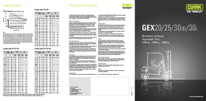 Elektrische vorkheftrucks Clark GEX 25