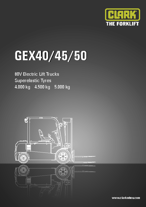 Elektrische vorkheftrucks Clark GEX 40