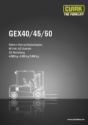 Elektrische vorkheftrucks Clark GEX 40