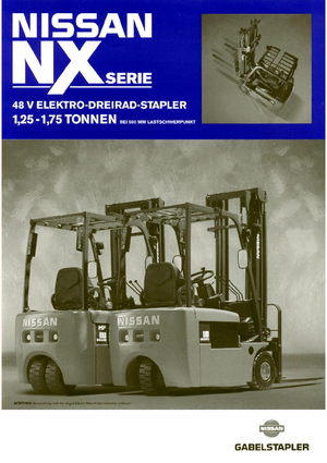 Elektrische vorkheftrucks Nissan GN 01 L 18 HQ