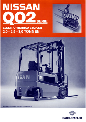 Elektrische vorkheftrucks Nissan Q 02 L 25 CU