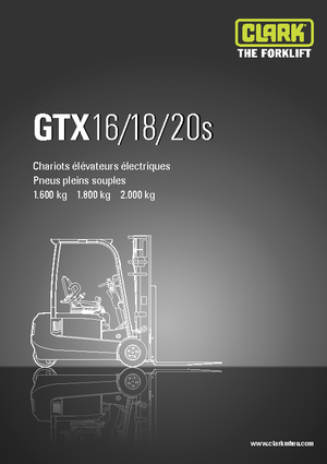 Elektrische vorkheftrucks Clark GTX20 s