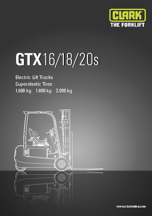 Elektrische vorkheftrucks Clark GTX20 s