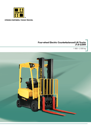 Elektrische vorkheftrucks Hyster J1.6XN (MWB)