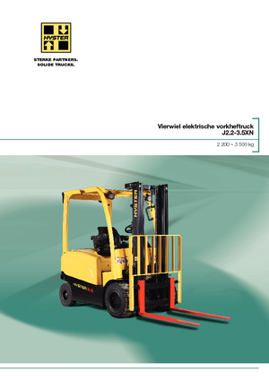 Elektrische vorkheftrucks Hyster J3.0XN