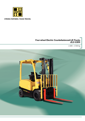 Elektrische vorkheftrucks Hyster J3.0XN