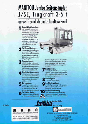 Ruwterrein-heftrucks Jumbo J/SE 50