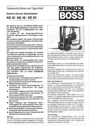 Elektrische vorkheftrucks Steinbock KE 16-50