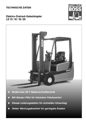 Elektrische vorkheftrucks Steinbock LE 20-66