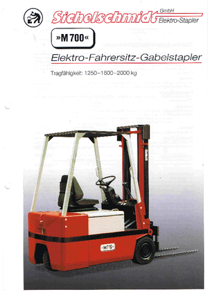 Elektrische vorkheftrucks Sichelschmidt M 712 ASM