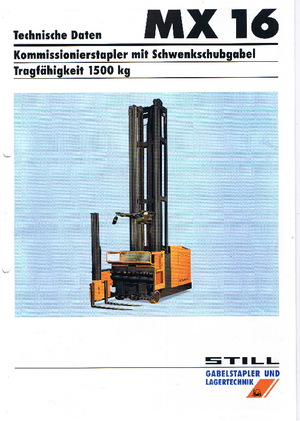 Elektrische zijladers Still-Wagner MX 16
