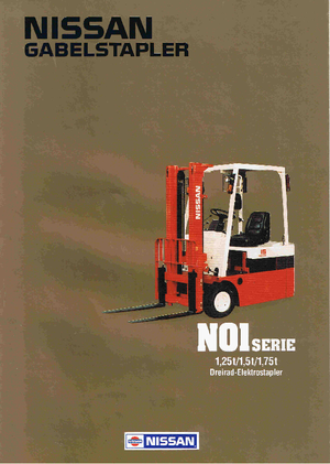 Elektrische vorkheftrucks Nissan N 01 L 15 U