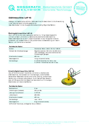 Betonmolens Belidor-Noggerath LAP 45