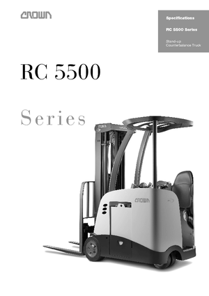 Elektrische vorkheftrucks Crown RC 5530 1,5