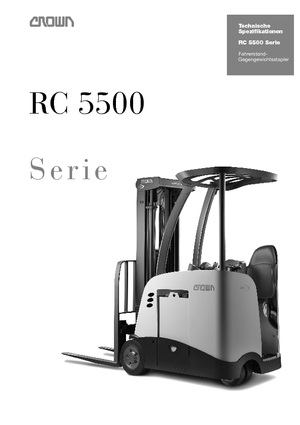 Elektrische vorkheftrucks Crown RC 5535 1.5