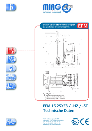 Explosieveilige elektrische reachtrucks Miag EFM 16 XE 3
