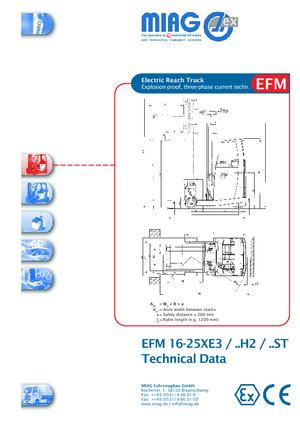 Explosieveilige elektrische reachtrucks Miag EFM 16 XE 3
