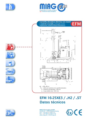 Explosieveilige elektrische reachtrucks Miag EFM 16 XE 3